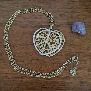 Jessica Simpson Peaceful Heart Statement Necklace